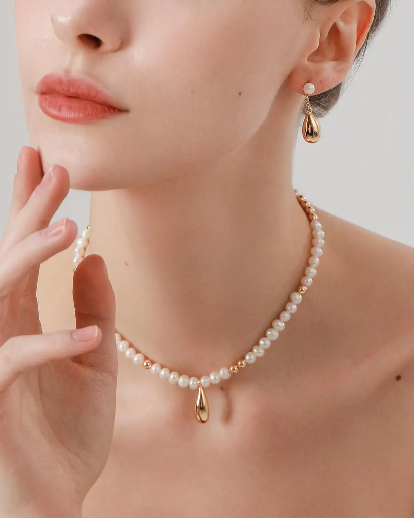 oluv jewelry real pearl necklace 