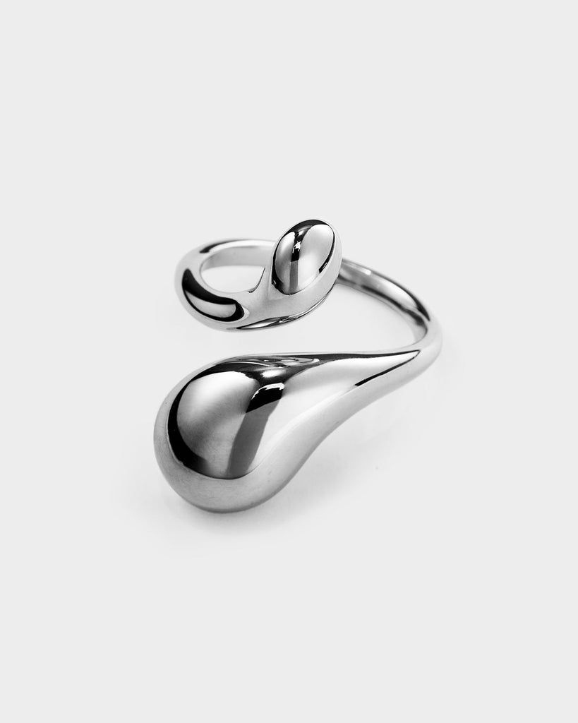 Lover Teardrop Minimalist Ring Sterling Silver OLUV Jewelry