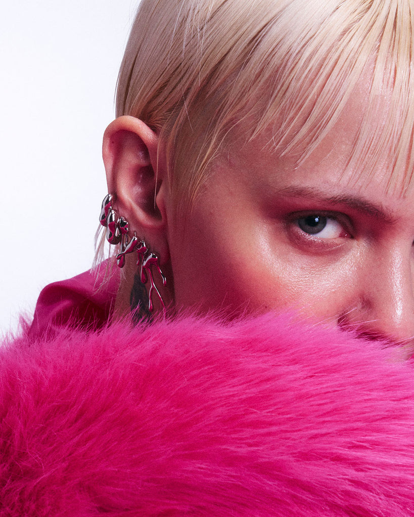 Lover Teardrop Dripping Clips Sterling Silver OLUV Jewelry