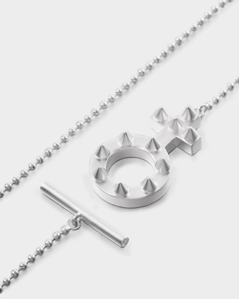 Venus Symbol OT Clasp Beaded Necklace OLUV Jewelry