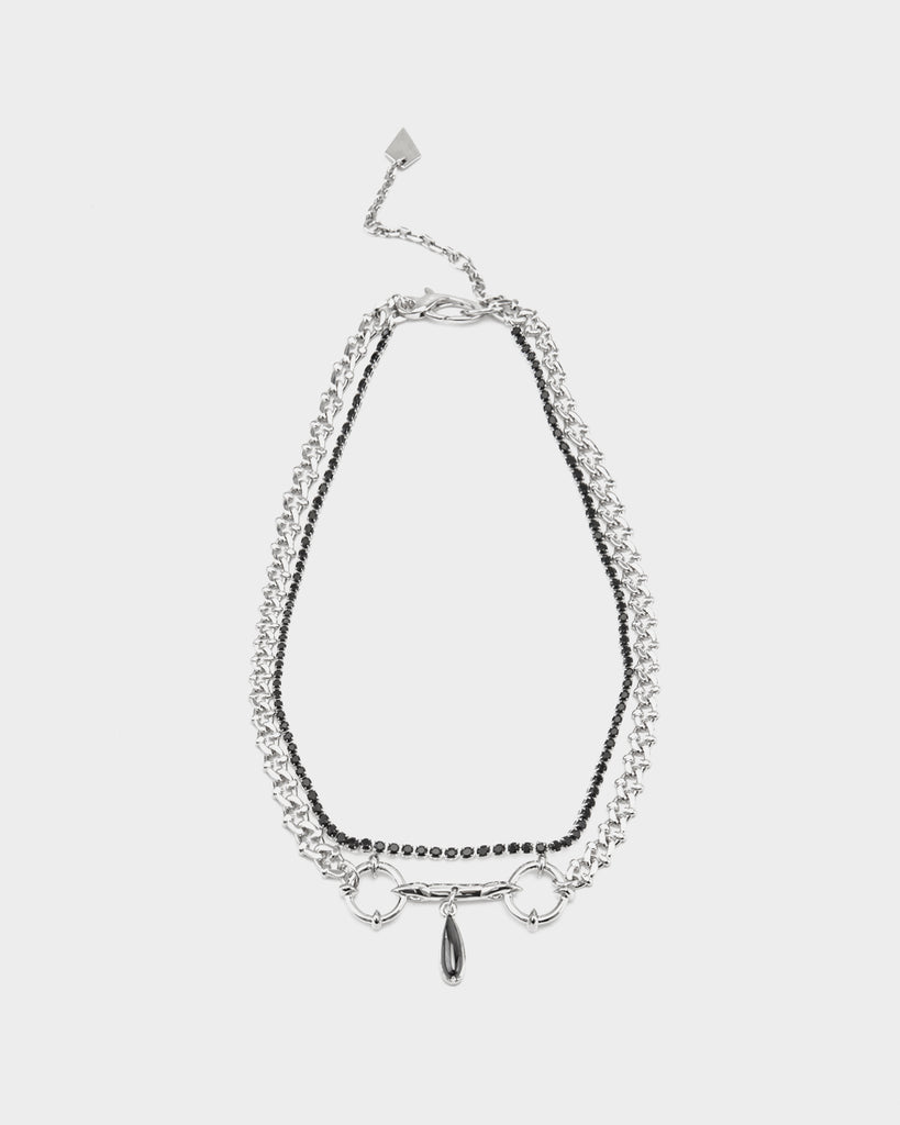 bar necklace, disc necklace, charm necklace