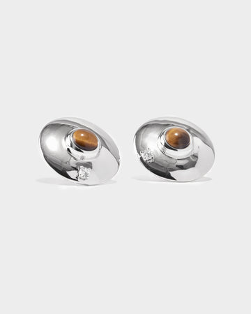 tiger eye earrings studs