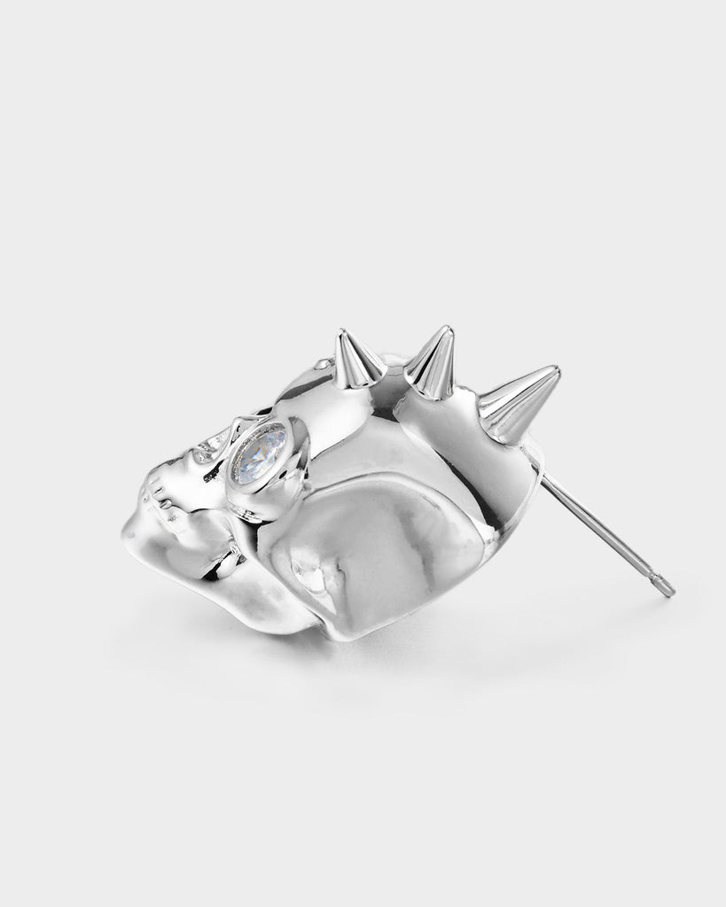 One-Eyed Skull Earrings OLUV Jewelry