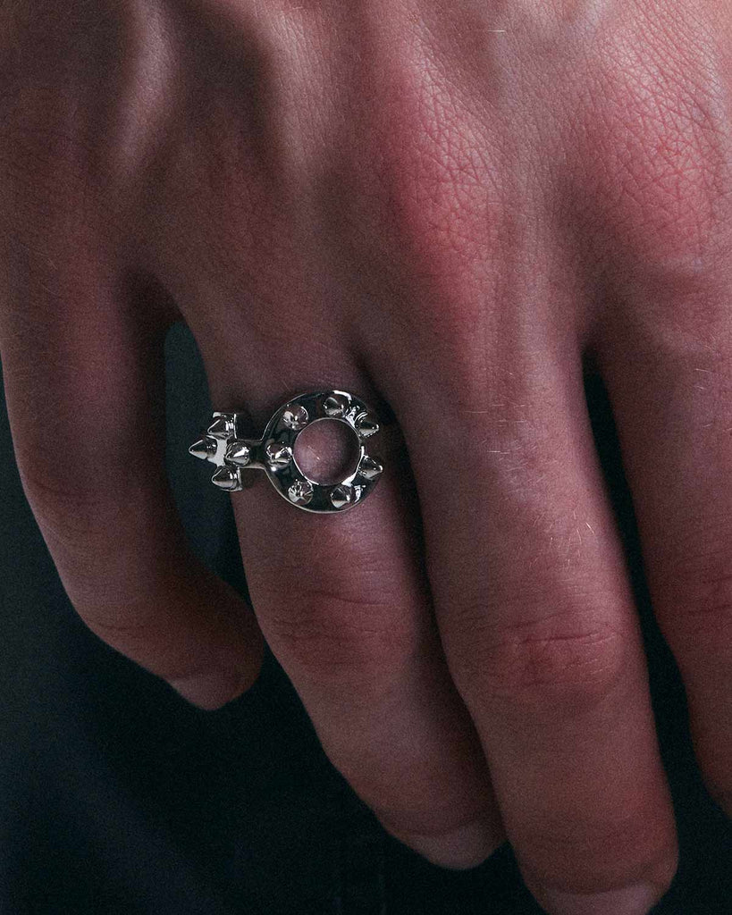 Rivet Feminine Symbol Ring OLUV Jewelry