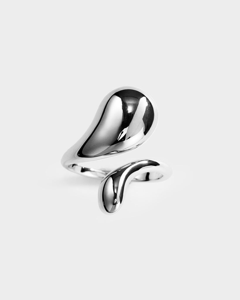 Lover Teardrop Minimalist Ring Sterling Silver OLUV Jewelry
