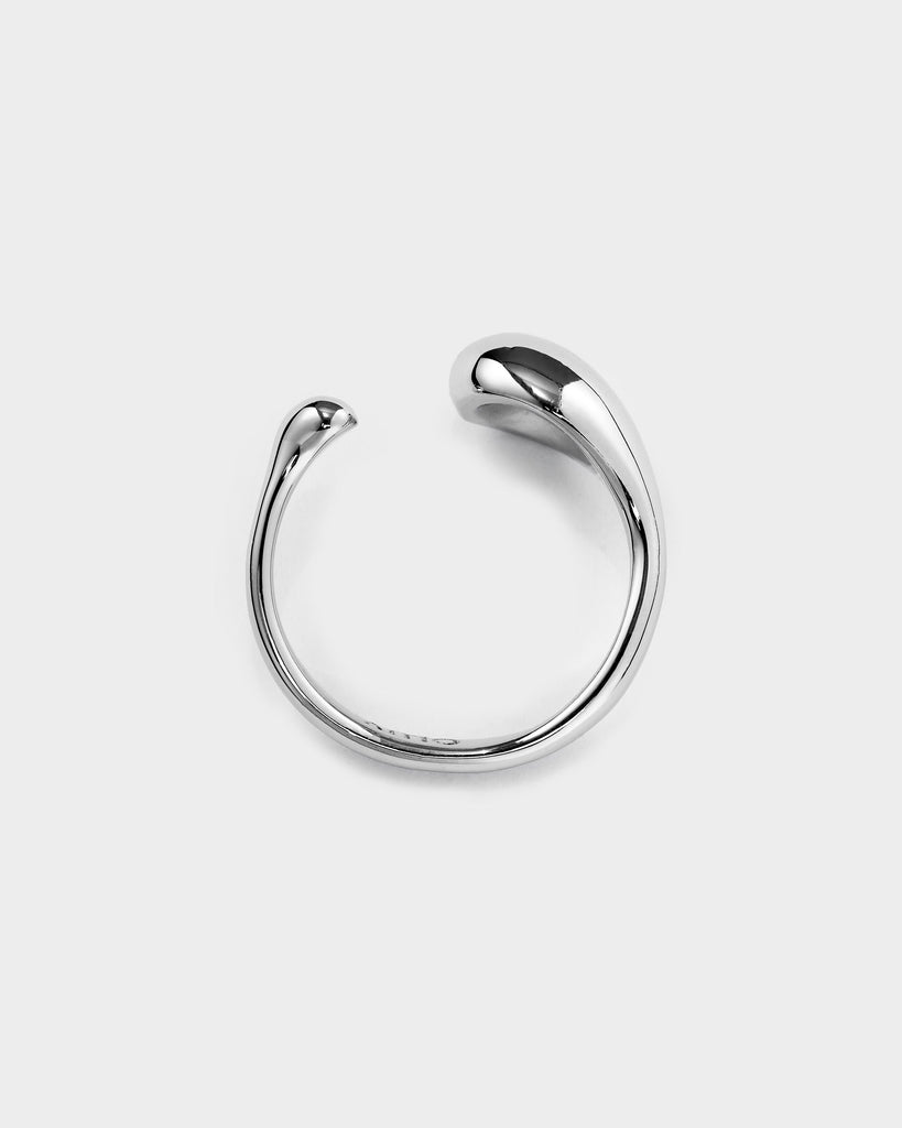 Lover Teardrop Warp Ring Sterling Silver OLUV Jewelry