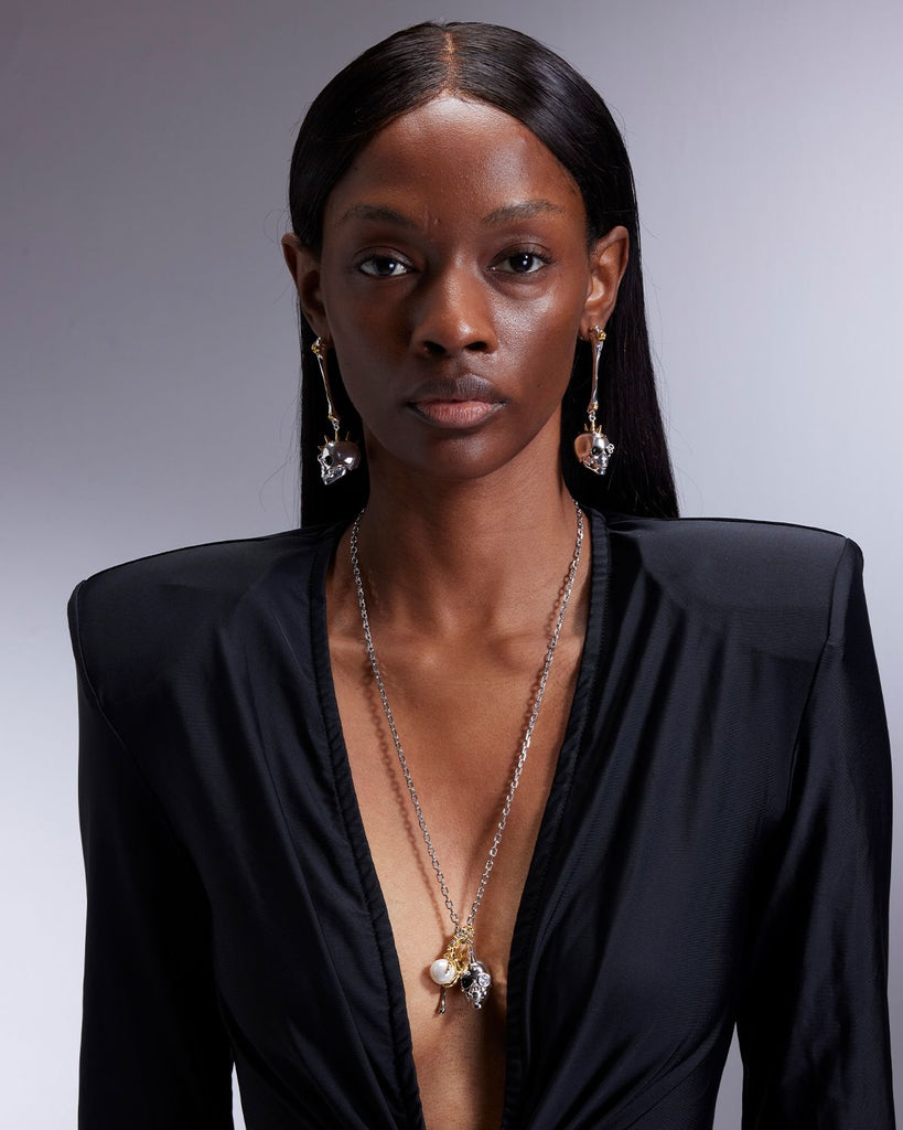 Silver Bone Pendant OLUV Jewelry