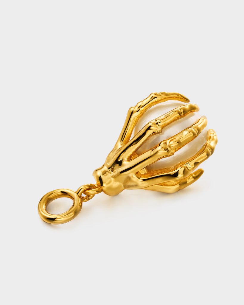 Golden Skeletal Claw Pendant OLUV Jewelry