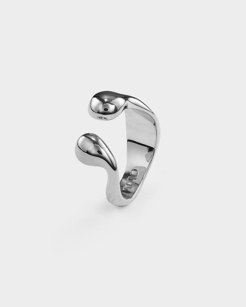 Lover Teardrop Flowing Ring Sterling Silver OLUV Jewelry