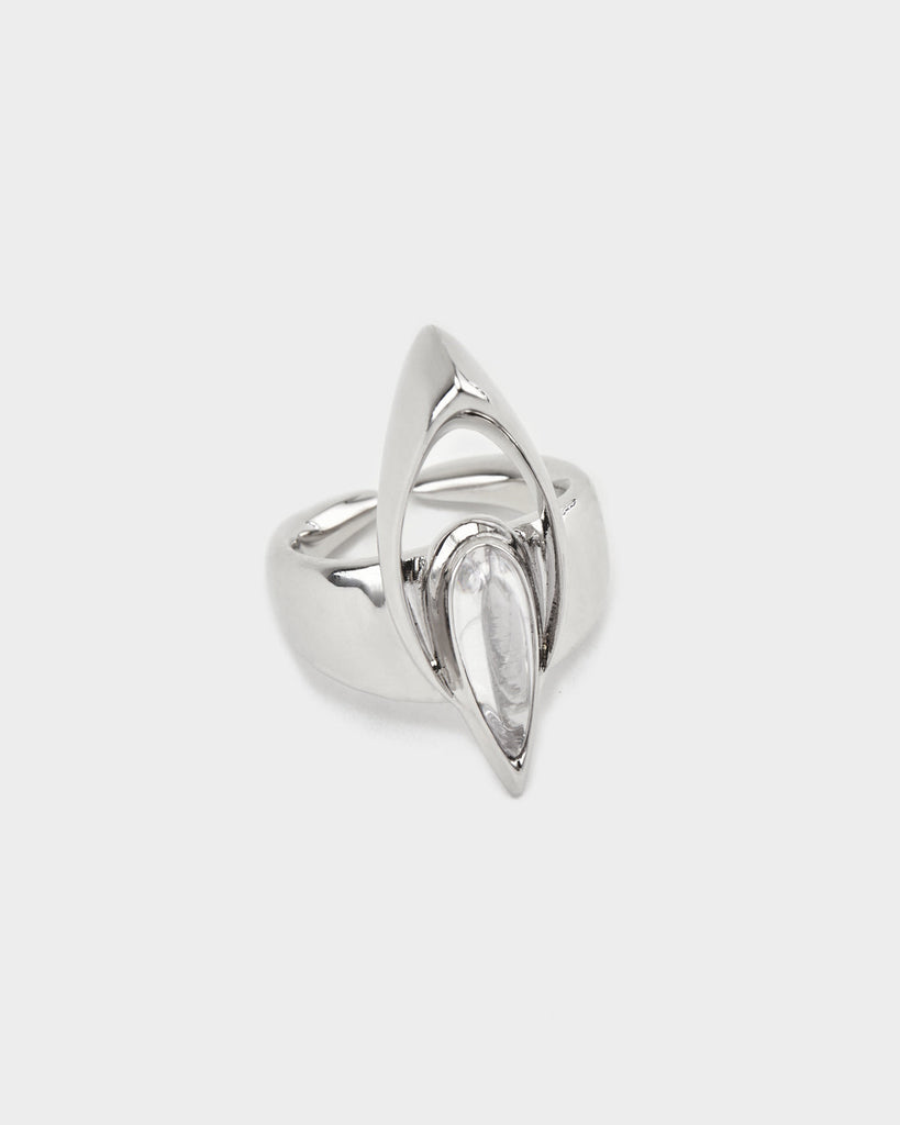 Core Memory Rock Crystal Ring OLUV Jewelry