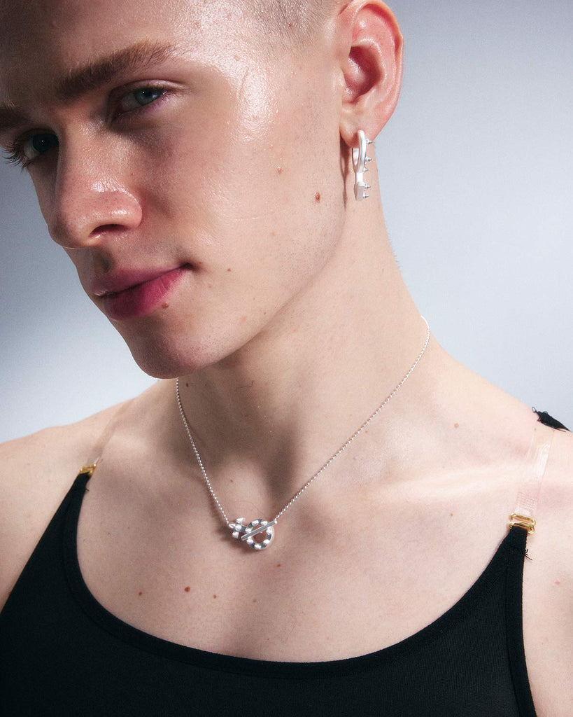 Matte Mars Symbol Studded Earrings OLUV Jewelry