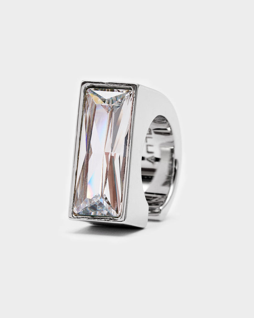 Rectangular Mossanite Ear Cuff OLUV Jewelry