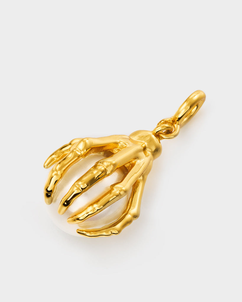 Golden Skeletal Claw Pendant OLUV Jewelry