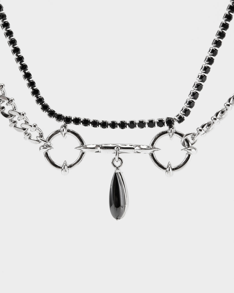 moon necklace, star necklace, celestial necklace