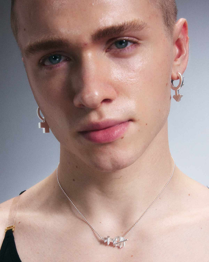 Venus Symbol OT Clasp Beaded Necklace OLUV Jewelry