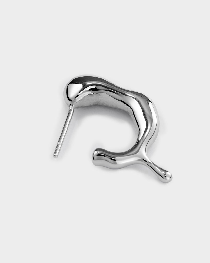 Lover Teardrop Flowing Earrings Sterling Silver OLUV Jewelry