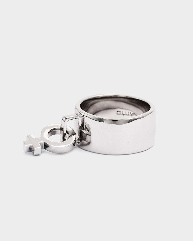 Feminine Symbol Pendant Ring OLUV Jewelry