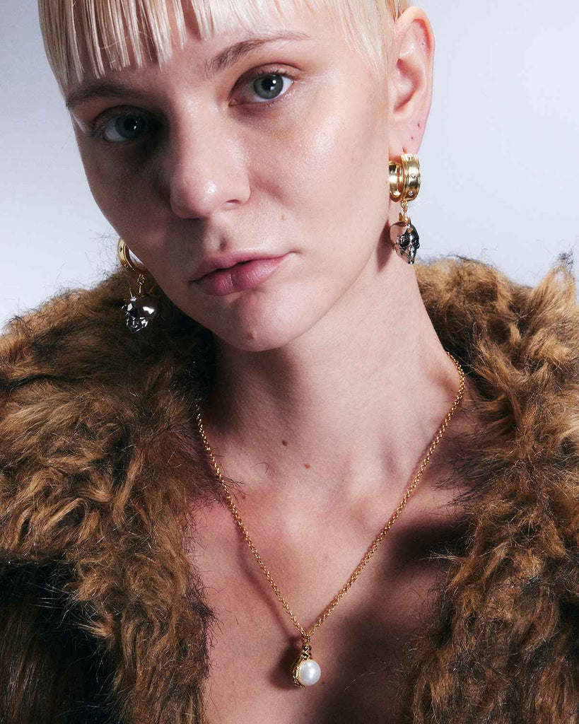 Golden Skeletal Claw Pendant OLUV Jewelry