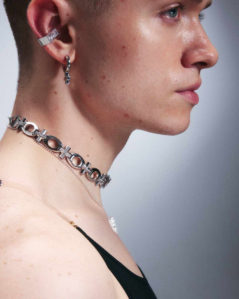 Oval Cross Necklace OLUV Jewelry