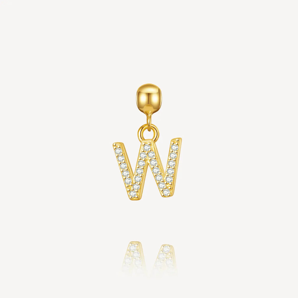 necklace charm, letter charm, initial charm, z
