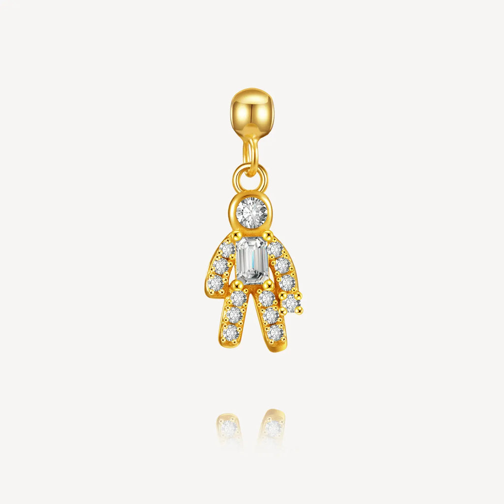 Necklace charm, Assorted Shaped Charm, Moissanite Essence