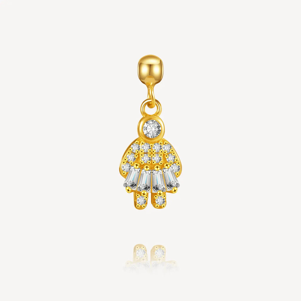 Necklace charm, Assorted Shaped Charm, Moissanite Essence