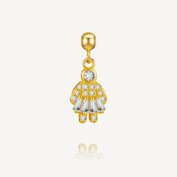 Necklace charm, Assorted Shaped Charm, Moissanite Essence