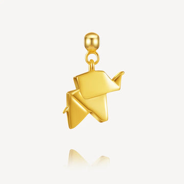 lucky charms shapes, necklace charm, origami elephant