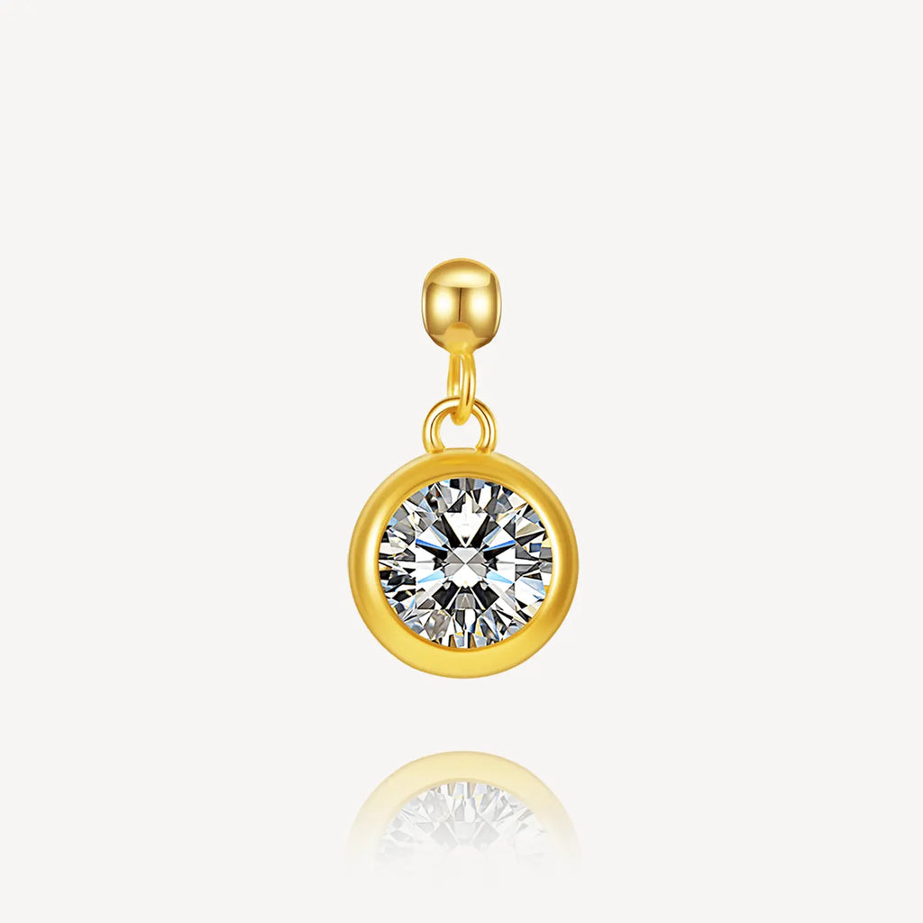 Necklace charm, Assorted Shaped Charm, Moissanite Essence