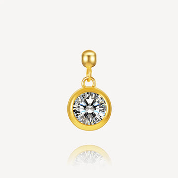 Necklace charm, Assorted Shaped Charm, Moissanite Essence