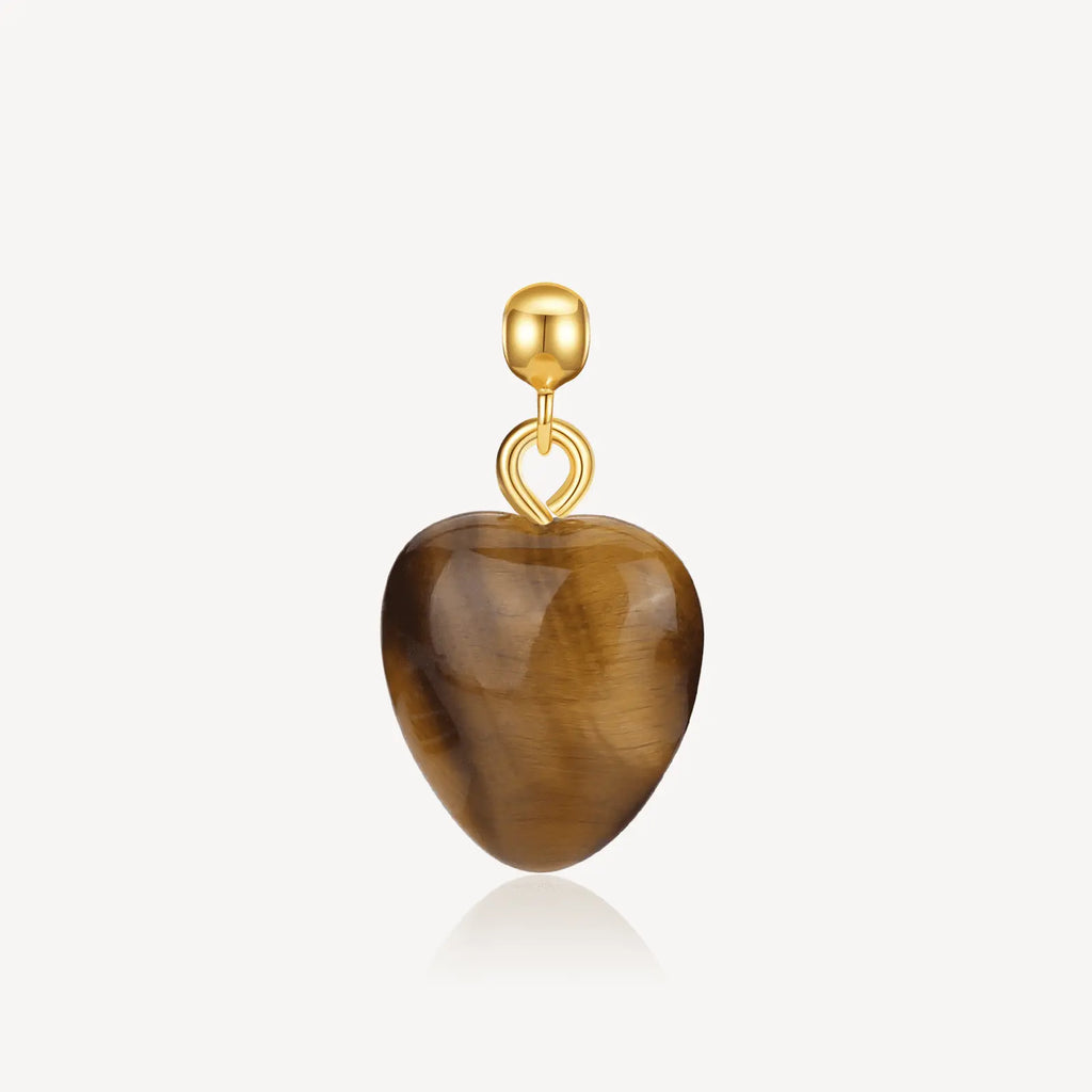 necklace charm, gem charm, Tigerite charm