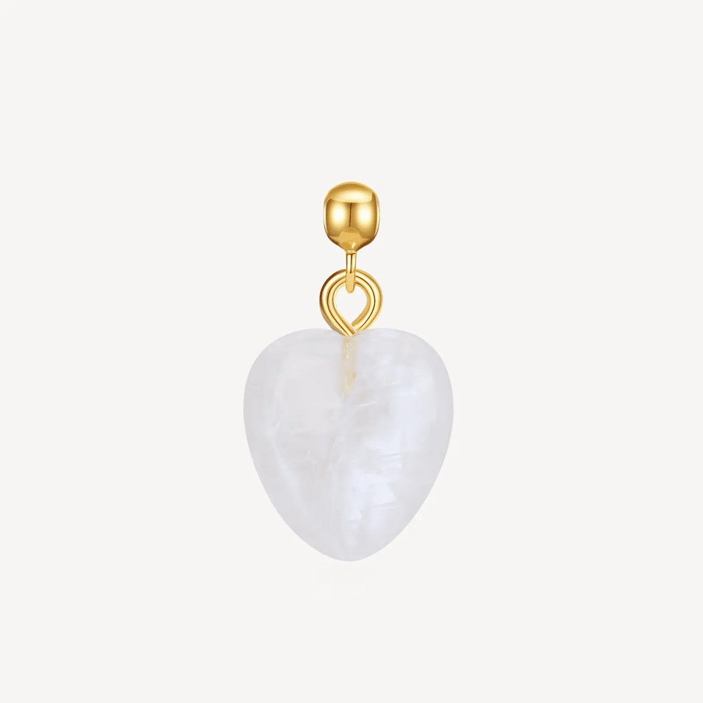 necklace charm, gem charm, Moonstone Charm