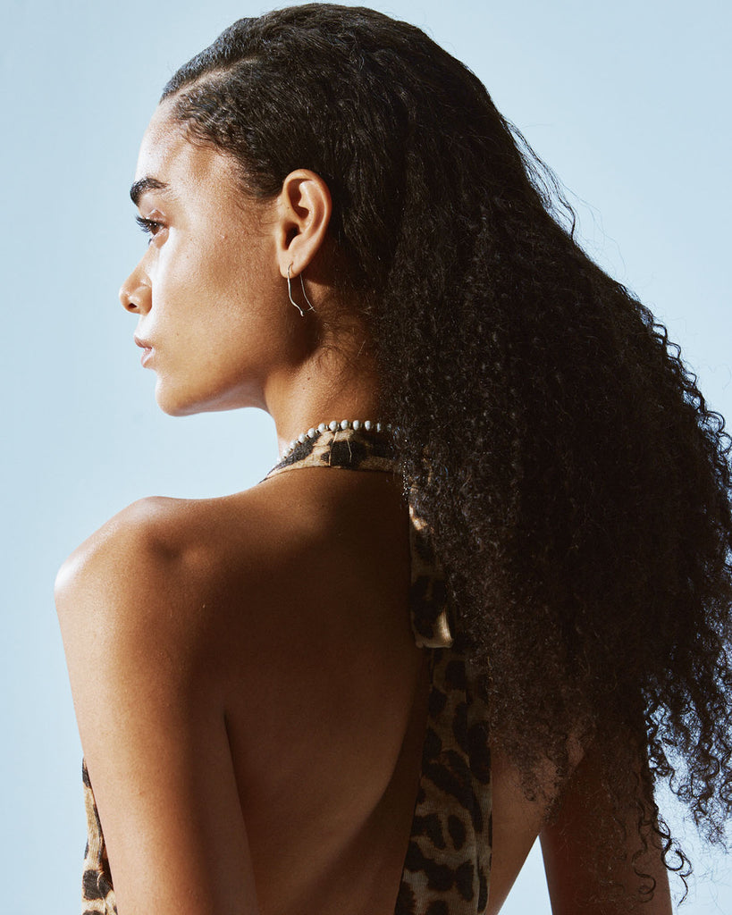 baroque pearl earrings, irregular earrings, natural shape earrings