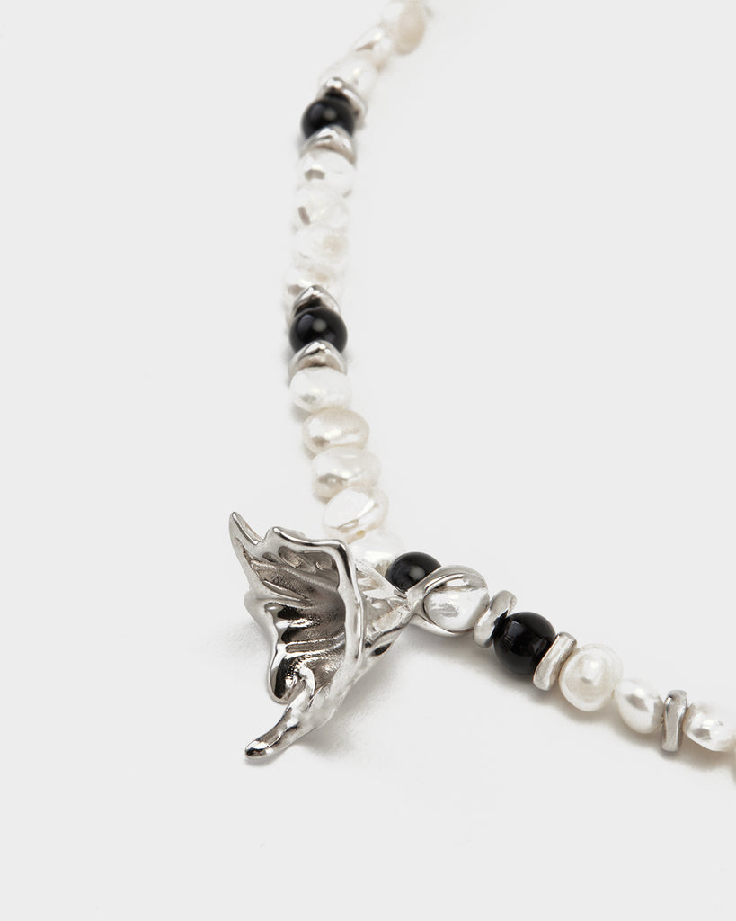 black necklaces, blue necklaces, red necklaces