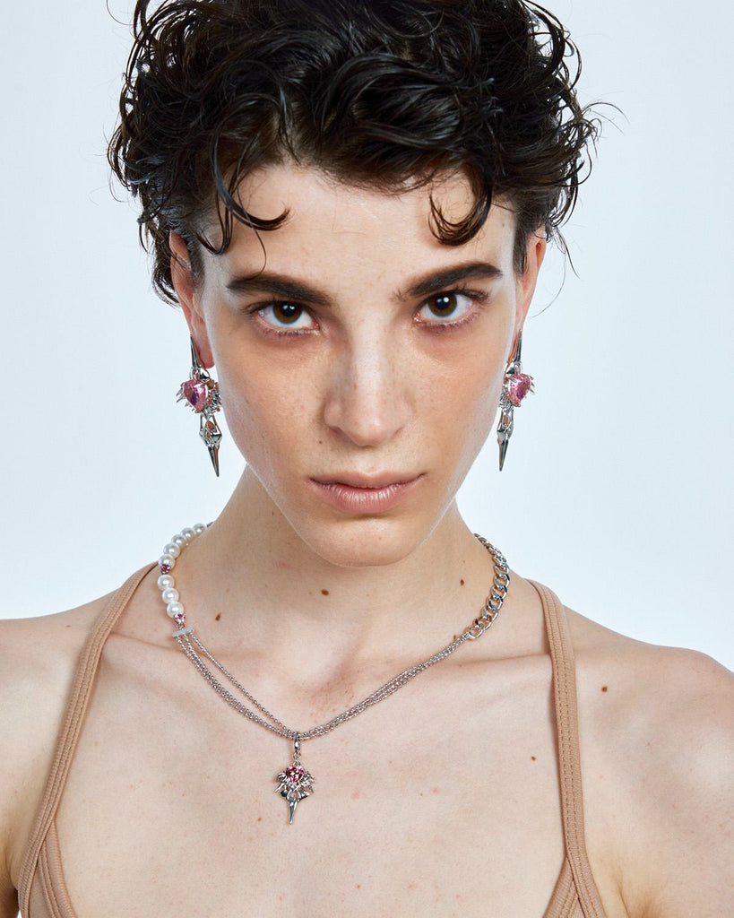 silver art deco earrings, silver art nouveau earrings, silver baroque earrings