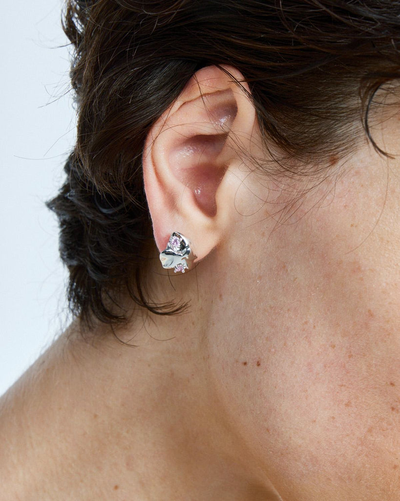 silver chain earrings, silver threader earrings, silver bar earrings