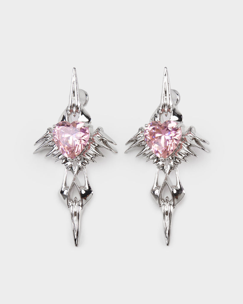 silver fashion earrings, silver trendy earrings, silver modern earrings