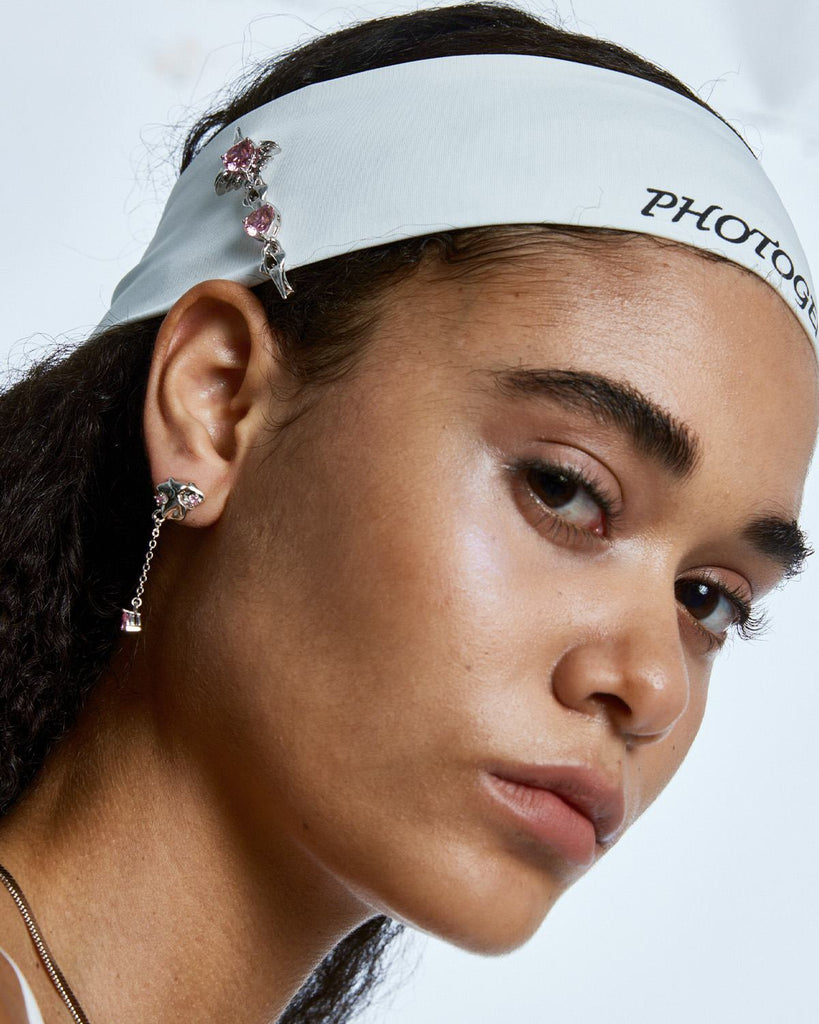 silver pearl earrings, silver diamond earrings, silver gemstone earrings