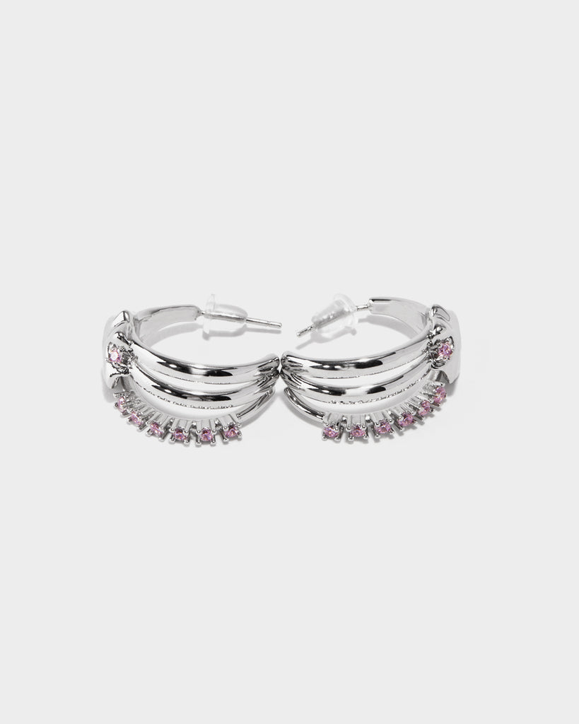 silver wide hoop earrings, silver thick hoop earrings, silver thin hoop earrings