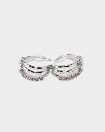 silver wide hoop earrings, silver thick hoop earrings, silver thin hoop earrings