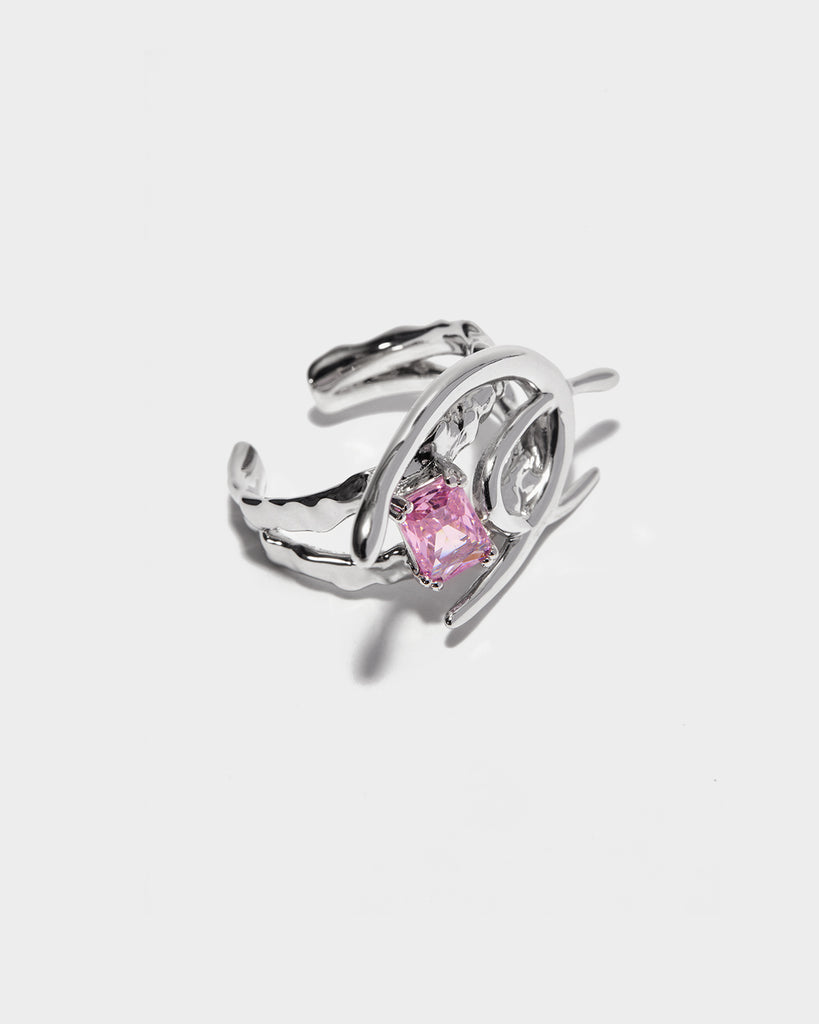 white gold camping ring, white gold hiking ring, white gold outdoor ring