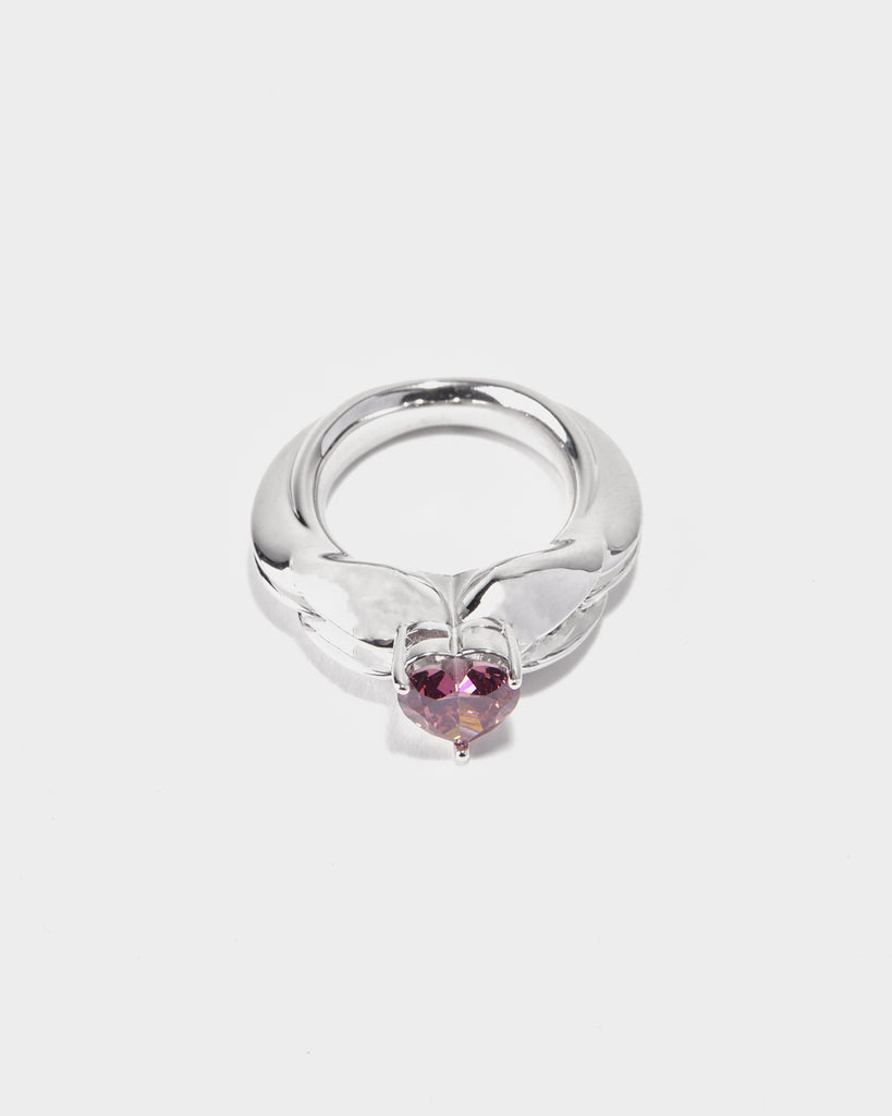 white gold fashion statement ring, white gold cocktail ring, white gold bold ring