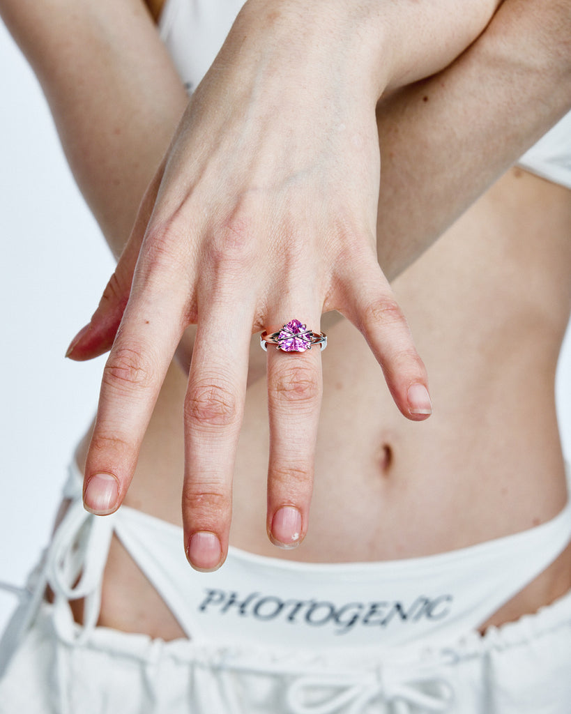 white gold photographer ring, white gold camera ring, white gold film ring