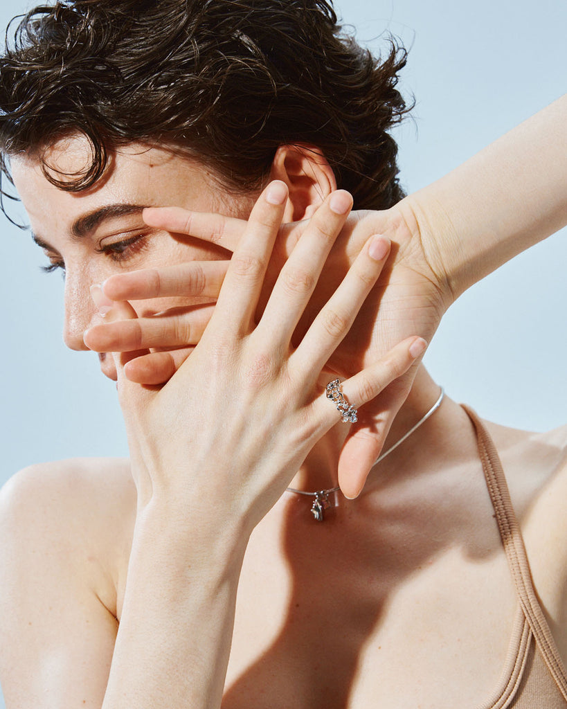 white gold princess ring, white gold queen ring, white gold royal ring