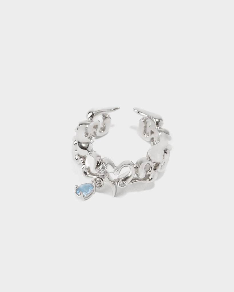 white gold rainbow ring, white gold pride ring, white gold lgbt ring